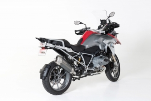 BOS Desertfox Carbon Steel Einddemper met Euro4 Keuring BMW R 1200 GS - Adventure 2017 2018